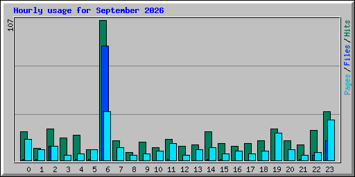 Hourly usage for September 2026